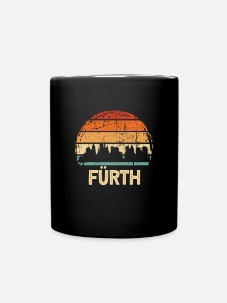 Fürth - Tasse einfarbig - Schwarz