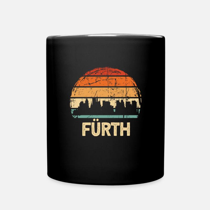 Fürth - Tasse einfarbig - Schwarz