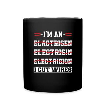 Électricien Génie électrique Pinces isolantes Electronique - Mug uni - noir - Devant