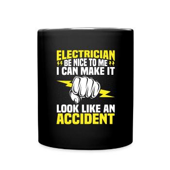 Électricien Génie électrique Pince isolante Électronique - Mug uni - noir - Devant