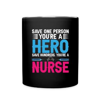 Service ambulancier Infirmier paramédical - Mug uni - noir - Devant