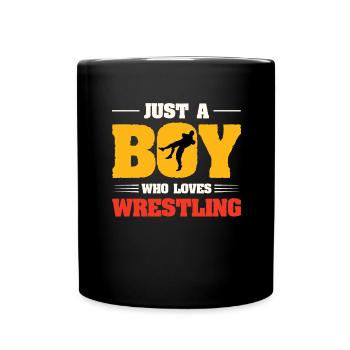 Lutte Lutte Cadeau de lutteur lutteur - Mug uni - noir - Devant