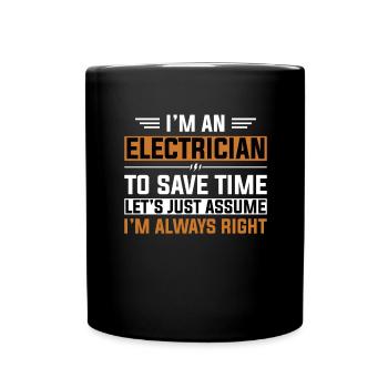 Électricien Génie électrique Pinces isolantes Electronique - Mug uni - noir - Devant