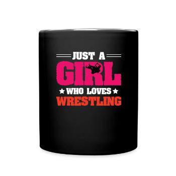 Frauen Wrestling Champion Wrestler Geschenk - Tasse einfarbig - Schwarz - Vorne