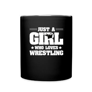 Frauen Wrestling Champion Wrestler Geschenk - Tasse einfarbig - Schwarz - Vorne