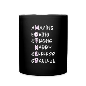 Meilleur cadeau de maman de la fête des mères - Mug uni - noir - Devant
