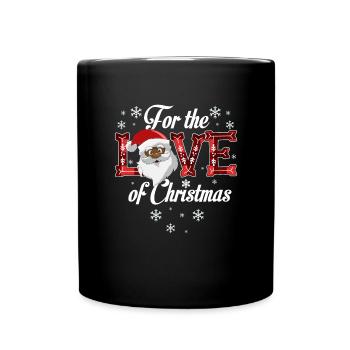 F�r die Liebe zum Weihnachtsfest Weihnachtsfest We - Tasse einfarbig - Schwarz - Vorne
