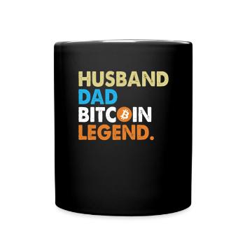 Bitcoin Père | Cadeau pour un investisseur crypto - Mug uni - noir - Devant