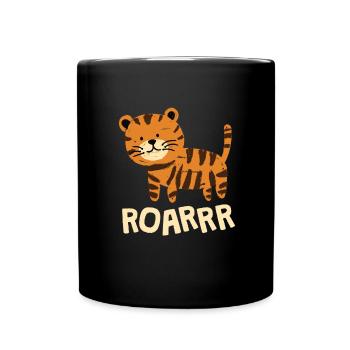 Roarrr Tiger Big Cat Enfants - Mug uni - noir - Devant