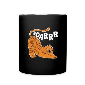 Tiger Roarrr Big Cat Enfants - Mug uni - noir - Devant