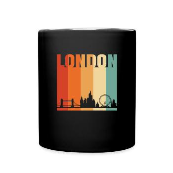 London - Tasse einfarbig - Schwarz - Vorne