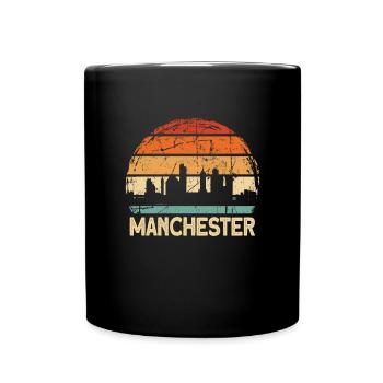 Manchester - Tasse einfarbig - Schwarz - Vorne
