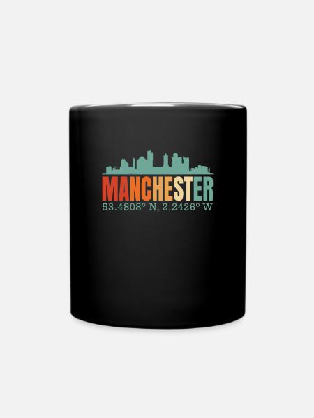 Manchester - Full Colour Mug - black