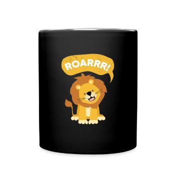 Roarrr Lion Big Cat Enfants - Mug uni - noir - Devant