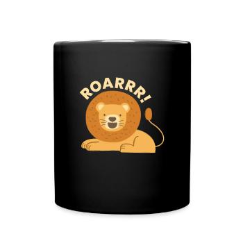 Roarrr Lion Big Cat Enfants - Mug uni - noir - Devant