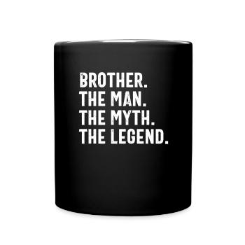 Bruderherz Beste Freunde Bruder Geschenkidee - Tasse einfarbig - Schwarz - Vorne