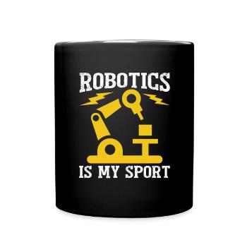 Robot Programmer Automation Technician - Full Colour Mug - black - Front
