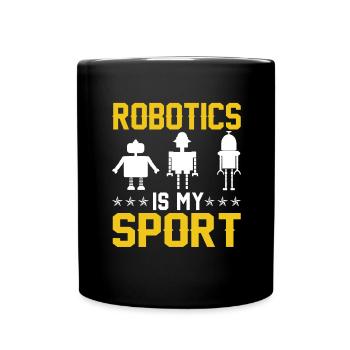 Robot Programmer Automation Technician - Full Colour Mug - black - Front