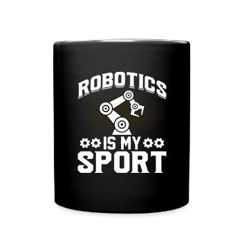Robot Programmer Automation Technician - Full Colour Mug - black - Front