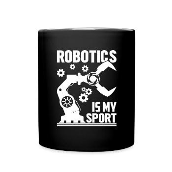 Robot Programmer Automation Technician - Full Colour Mug - black - Front