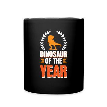 Dinosaure de l’année - Mug uni - noir - Devant