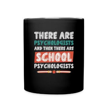Psychologue scolaire Cadeau École Psychologie Thérapie - Mug uni - noir - Devant