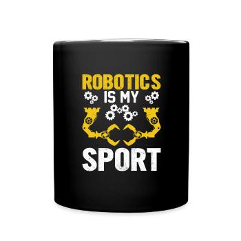 Roboter Programmierer Automatisierungstechniker - Tasse einfarbig - Schwarz - Vorne