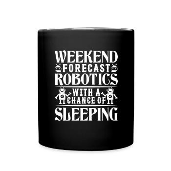 Roboter Programmierer Automatisierungstechniker - Tasse einfarbig - Schwarz - Vorne