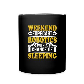 Roboter Programmierer Automatisierungstechniker - Tasse einfarbig - Schwarz - Vorne
