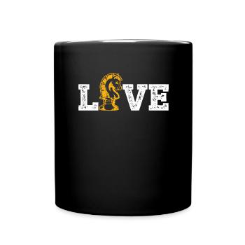 Chess player Chess quote chess game - Full Colour Mug - black - Front