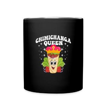 Chimichangas Chimichanga Burrito Mexikanisches Ess - Tasse einfarbig - Schwarz - Vorne