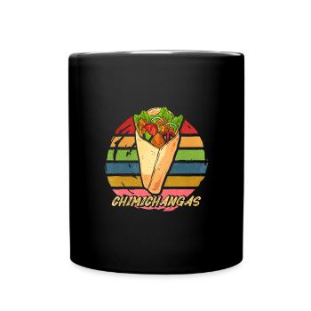Chimichangas Chimichanga Burrito Mexikanisches Ess - Tasse einfarbig - Schwarz - Vorne
