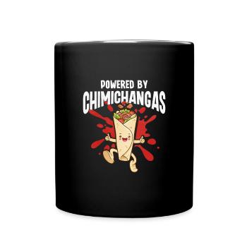 Chimichangas Chimichanga Burrito Mexikanisches Ess - Tasse einfarbig - Schwarz - Vorne