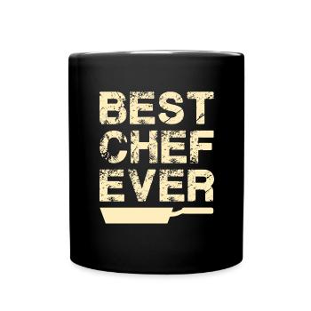 Chef Beanie Chef Kitchen Five Stars Gold 5 - Full Colour Mug - black - Front