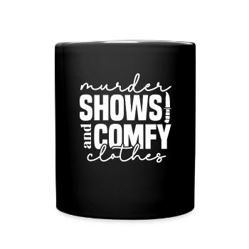 True Crime Crime Series Crime Detective - Full Colour Mug - black - Front