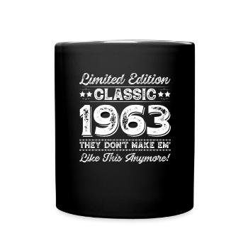 Les légendes sont nées en 1963 - Mug uni - noir - Devant