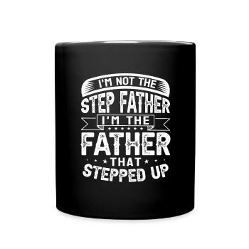 Stepfather Father Stepdad Papa Father's Day Gift - Full Colour Mug - black - Front