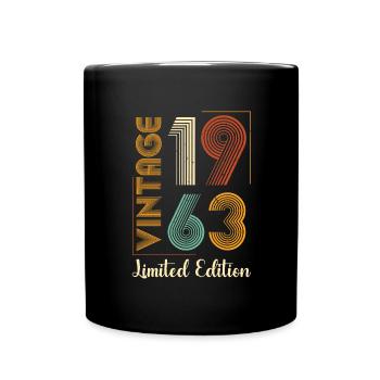 Geburtsjahr 1963 Vintage Geburtstag Legende 1963 - Tasse einfarbig - Schwarz - Vorne