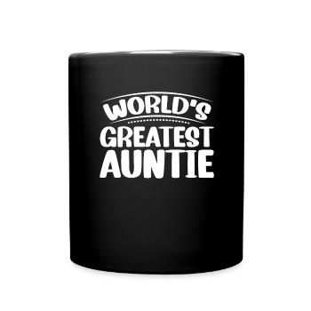 Crazy aunt - Full Colour Mug - black - Front