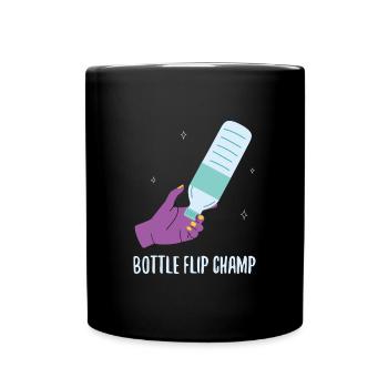 Bouteille Flip Champ Flasche - Mug uni - noir - Devant