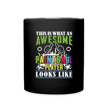 Cadeau Paintball Paintballer Joueur de Paintball - Mug uni - noir - Devant