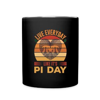 Pi Day Day Circle Number Pi - Full Colour Mug - black - Front