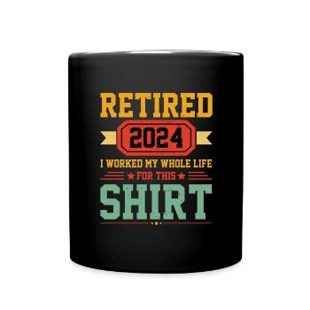 entner 2024 Retraite des retraités Spruch - Mug uni - noir - Devant