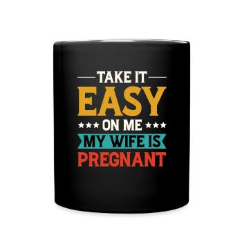 Pregnant Wife Funny Gift Funny - Full Colour Mug - black - Front