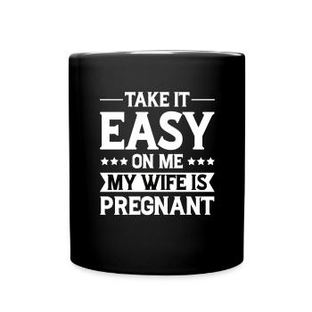 Femme enceinte Drôle de cadeau Drôle - Mug uni - noir - Devant