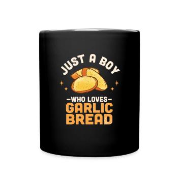 Garlic Garlic Bread Food Gift - Full Colour Mug - black - Front