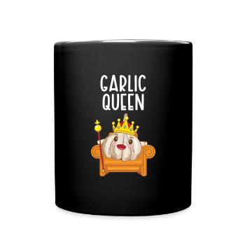 Garlic Garlic Bread Food Gift - Full Colour Mug - black - Front