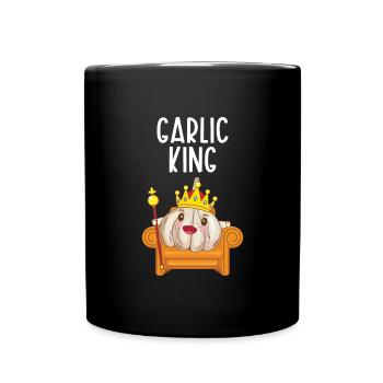 Garlic Garlic Bread Food Gift - Full Colour Mug - black - Front