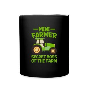 Bauer Heimlicher Chef Der Farm Ceo - Tasse einfarbig - Schwarz - Vorne