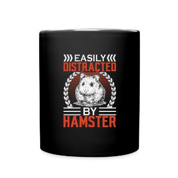 Hamster Liebhaber Hamster Geschenk - Tasse einfarbig - Schwarz - Vorne